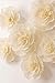 KEY SPRING Giant Crepe Paper Flower Decorations for Wall, Wedding Backdrop, Valentine's Day, Nursery Wall Decorations, Bridal Shower,Birthday Party (Beige, Set of 6, No Assembly Required)