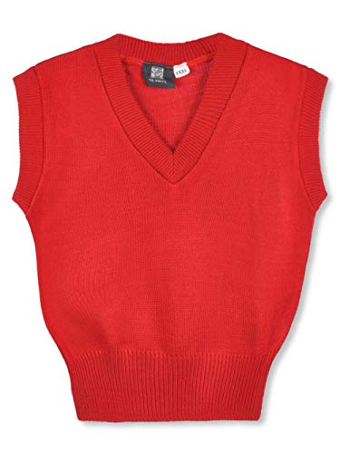 Unisex Sweater Vest (Sizes 8-20) - red, 16/ l