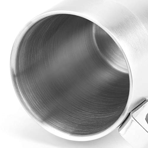 Mumisuto Coffee Cup Set, 4Pcs Stacking Coffee Mugs With Metal Stand Stainless Steel Durable Coffee Mug For Home Coffee Shop Use Coffee Tea Milk #TOP6