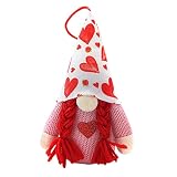 Nain Saint Valentin poupée décoration jour d'amour non visage jour tissé jour rose gif poupée poupée décoration maison boîtes de tiroir bureau