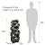 chillscreamni 6-Tier Rockery Outdoor Fountain - 40” H Outdoor Waterfall Fountain with LED Lights for Home&Office Decor, Stacked Rock Cascading Relaxation Garden Fountains Outdoor for Patio, Yard, Deck