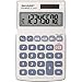 Sharp HO EL240SB 8 Digit Solar and Battery Powered Slant Display Calculator, White, 2 3/4 x 4 1/2 (EL240SAB)