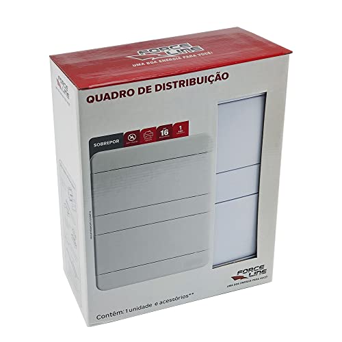 QUADRO DISTRIBUICAO 16 DISJUNTORES DIN BR-SOBREPOR