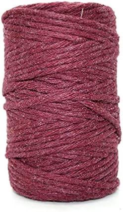 300 m / 984 ft of 2 mm Macrame Cord Natural Cotton String Craft Artisan Thread Twisted Macramé