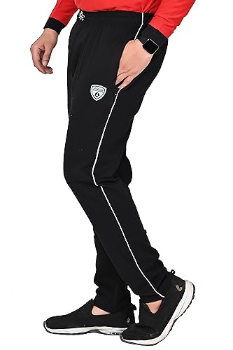 Men’s Cotton Piping Pyjama – Comfortable Lounge & Sleep Wear with Side Pockets (Standard, BLK, L) Men’s Cotton Piping Pyjama – Comfortable Lounge & Sleep Wear with Side Pockets (Standard, BLK, L)