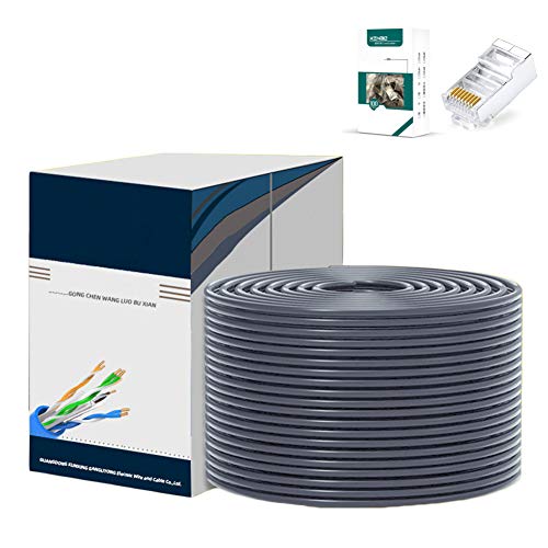 Câble LAN Internet UTP Cat6 AKT avec connecteurs RJ45 robustes pour routeur et box