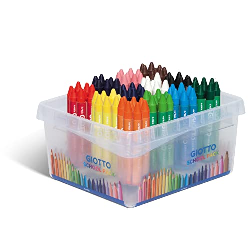 Cera Maxi Giotto 5247 00 en cuadro de 96 unidades de colores surtidos para la escuela
