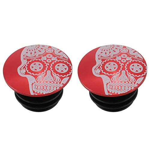 Chooee Tapones Manillar para MTB,Extremos Manillar,para Bicicleta de montaña,Rojo