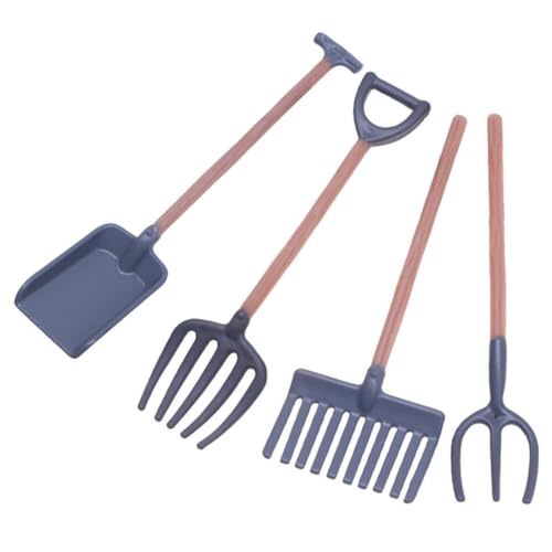VILLCASE 4 Pièces Mini Outils De Jouet De Scène De Ferme Accessoires De Jardin Pour Maison De Poupée Outil De Jardin Pour Maison De Poupée Mini Décor Paysage Plastique Provisions Miniature