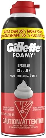 Gillette Foamy Classic Shave Foam for Men, Protection Against Shaving Irritation, Quick and Smooth Shave, shaving cream, 422 gr