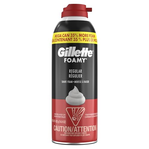Gillette Foamy Classic Shave Foam for Men, Protection Against Shaving Irritation, Quick and Smooth Shave, shaving cream, 422 gr - Image 3
