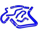 Upgr8 B16A B16B B18A B18B High Performance 4-ply Radiator and Heater Silicone Hose Kit (Blue)
