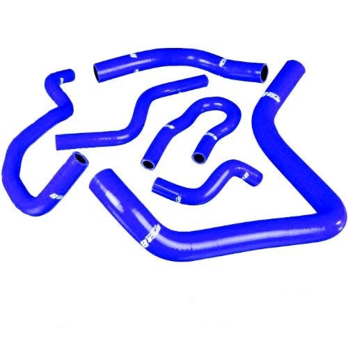 Upgr8 B16A B16B B18A B18B High Performance 4-ply Radiator and Heater Silicone Hose Kit (Blue)
