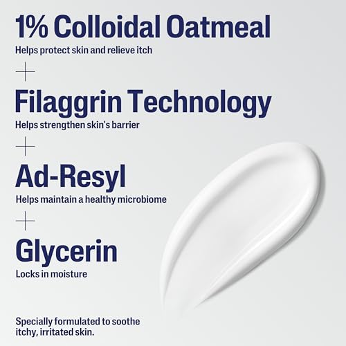 Image of CETAPHIL RESTORADERM Soothing Moisturizer, For Eczema Prone Skin, 10 fl oz, For Dry, Itchy, Irritated Skin, 24Hr Hydration, No Added Fragrance, Doctor Recommended Sensitive Skincare Brand