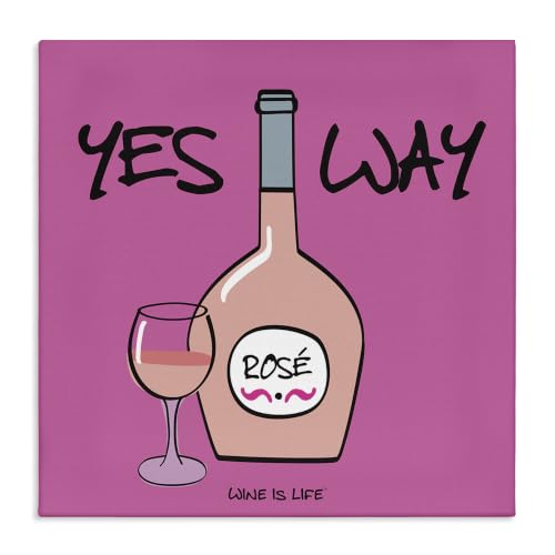 Wine Champagne Humor Phrase, 17 x 17 Inch Canvas Wall Art