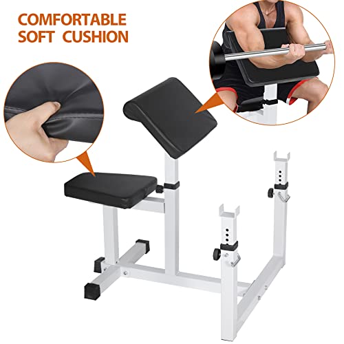 Ant March Preacher Curl Weight Bench Seated Arm Isolated Barbell Dumbbell Biceps Station Home Gym Max Load 450Llbs #TOP4