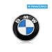 BMW Emblems Hood and Trunk, BMW Emblem Logo Replacement 74mm for ALL Models BMW E30 E36 E46 E34 E39 E60 E65 E38 X3 X5 X6 3 4 5 6 7 8 (74mm)
