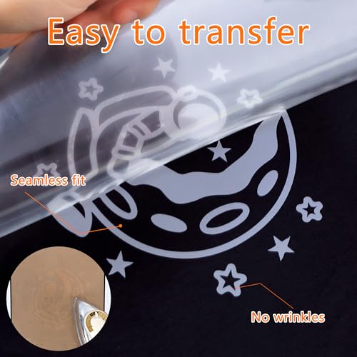Image of HTVVETUR Reflective Heat Transfer Vinyl Roll 12 Inch by 5 Feet Iron on DIY for T-Shirt PU Stretch Elastic HTV Vinyl (Reflective Light Grey, 5FT)