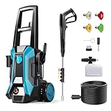 Electric Pressure Washer, 4000PSI High Pressure Washer with 23ft Outlet Hose & 4 Quick Nozzles, 2.6GPM Power Washer with Soap Cannon, Great for Cleaning Car, Siding, Driveways, Fencing