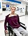 Chemo Port Thermal Shirts for Men Fleece Lined Thermal Layer Post Shoulder Surgery Recovery Shirts Chemotherapy Clothing (US, Alpha, 3X-Large, Regular, Regular, Red)