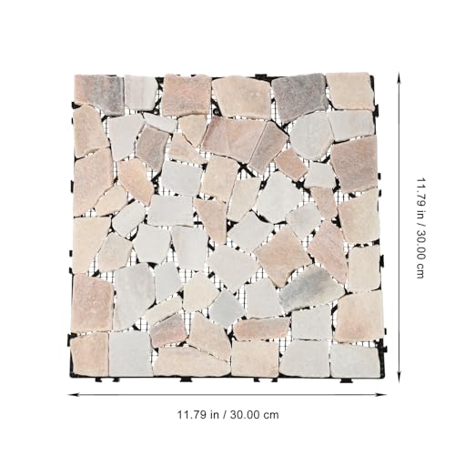 Azulejo de piedra para suelo exterior e interior con diseño entrelazado 6