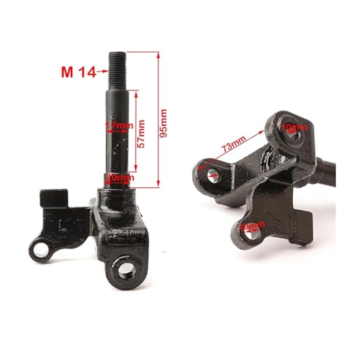 Broche d'articulation direction 17mm pour rotule de train avant Quad 250cc et Buggy