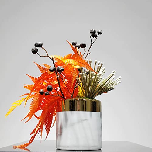 Fleurs orange de simulation pour table de chevet et décoration intérieure chaleureuse