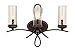 Kalco 2663HB/1100 Transitional Three Light Bath from Grayson Collection Dark, Heirloom Bronze Finish
