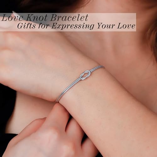 Image of Gold Bracelets for Women Teen Girl Gifts Infinity Knot Bracelet Gifts for Daughter Granddaughter Wife Birthday Gift Ideas Anniversary Valentines Mothers Day Christmas Jewelry