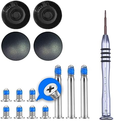 4 Pack Rubber Feet and Replacement Bottom Case Screws Screwdriver Kit Set Compatible with Mac Book Pro 13" 15" 17" A1278 A1286 A1297 (Not for Retina Display)
