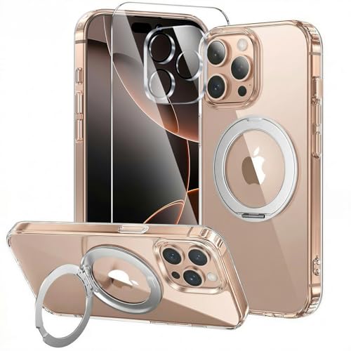 Coque iPhone 16 Pro Max 3 en 1 MagSafe avec protège-écran et objectif photo