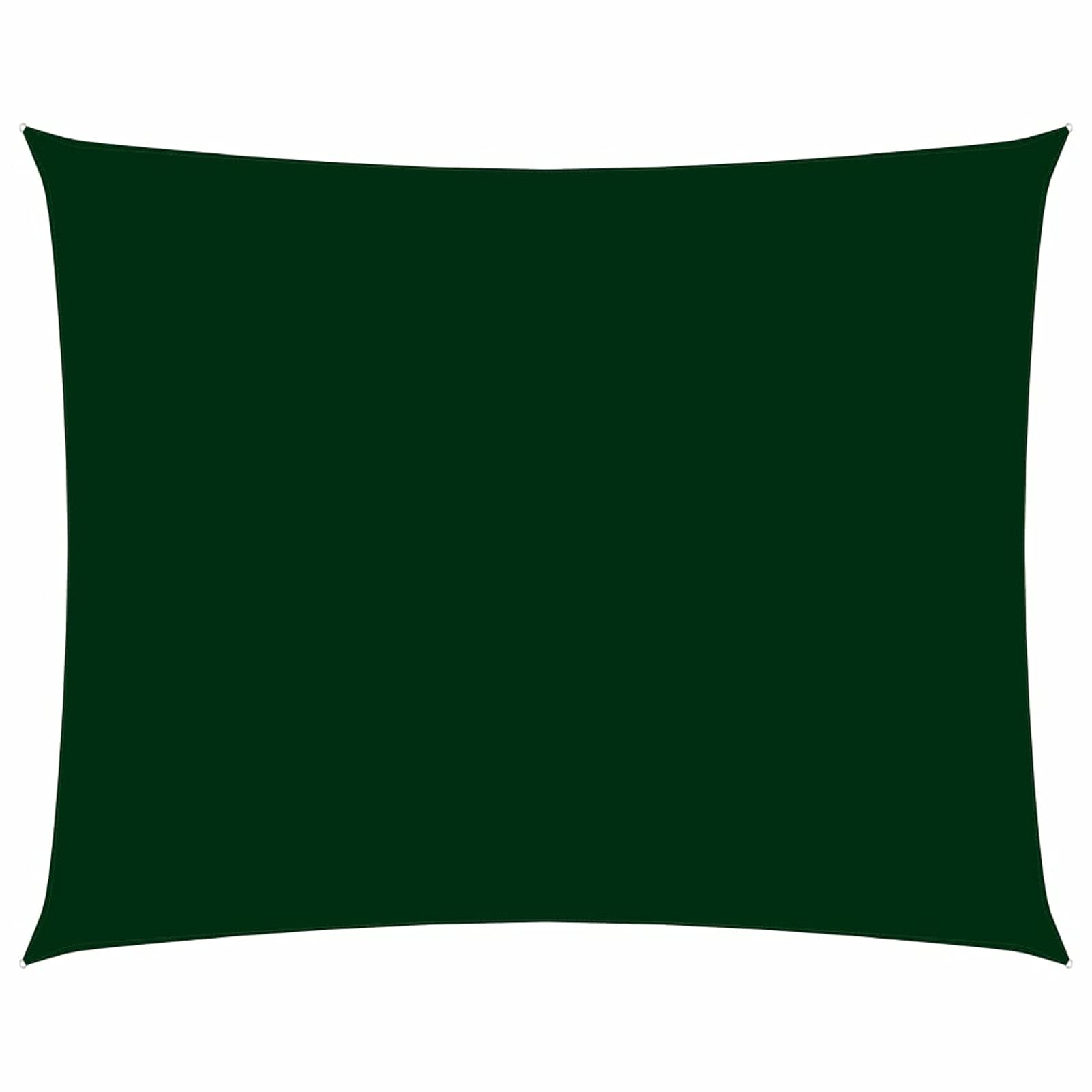 Voile d'ombrage rectangulaire extérieur vert foncé en tissu oxford pour patio