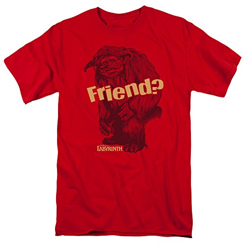 Chemise rouge Ludo Labyrinthe ami vêtement manches courtes homme XL