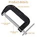 4 Inch C-Clamp Set, Heavy Duty Steel C Clamp Industrial Strength C Clamps for Woodworking, Welding, and Building(4PCs)