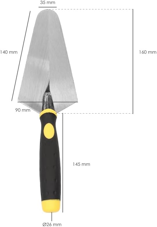 Wolfpack 2321410 – Trowel with Gummy Grip 348/160 mm.