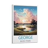 KmoNo George Bush Park Vintage-Reiseposter, 50 x 75 cm, 