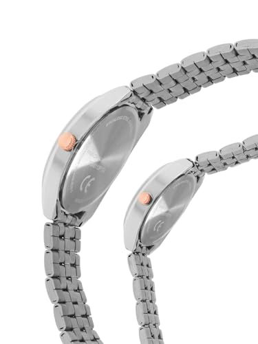 Image of French Connection Analog Silver Dial Couple's Watch| Pair Watch|-FCN0113RTM