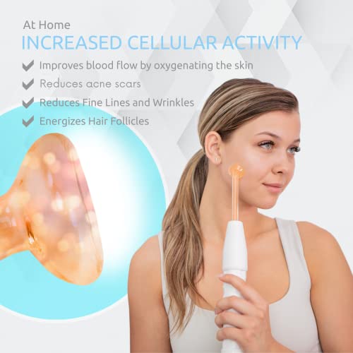Dermati High Frequency Facial Machine- Portable Handheld High Frequency Facial Wand/Neon #TOP4