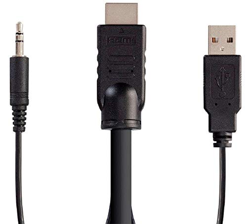 Monoprice Hdmi Usb 3.5Mm Audio Combo Cable - 10 Feet, 4K@60Hz, High Dynamic Range (Hdr) For Kvm Switches - Switch Series #TOP4