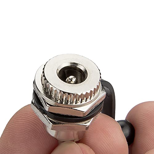 Conector hembra montaje panel 5.5 x 2.5mm DC 5 piezas miniatura 4