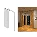Monz 180 Degree Bifolding Door Hardware, Space Saving Folding Door Fittings, Left, 700mm-1100mm Width, 40-44cm Thickness, 40kg Capacity, Stainless Steel + Brass