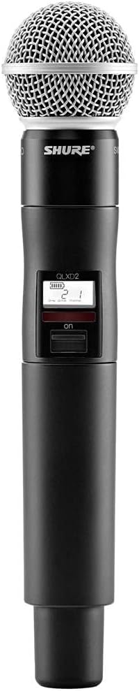 Shure QLXD124/85 Dual Channel Wireless Microphone System with SM58 Handheld and WL185 Lavalier Mics