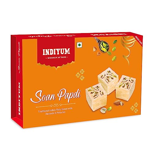 Indiyum Soan Papdi | Ready To Eat Indian Dessert | Festive Sweets | Perfect for Gifting 400g Indiyum Soan Papdi | Ready To Eat Indian Dessert | Festive Sweets | Perfect for Gifting 400g