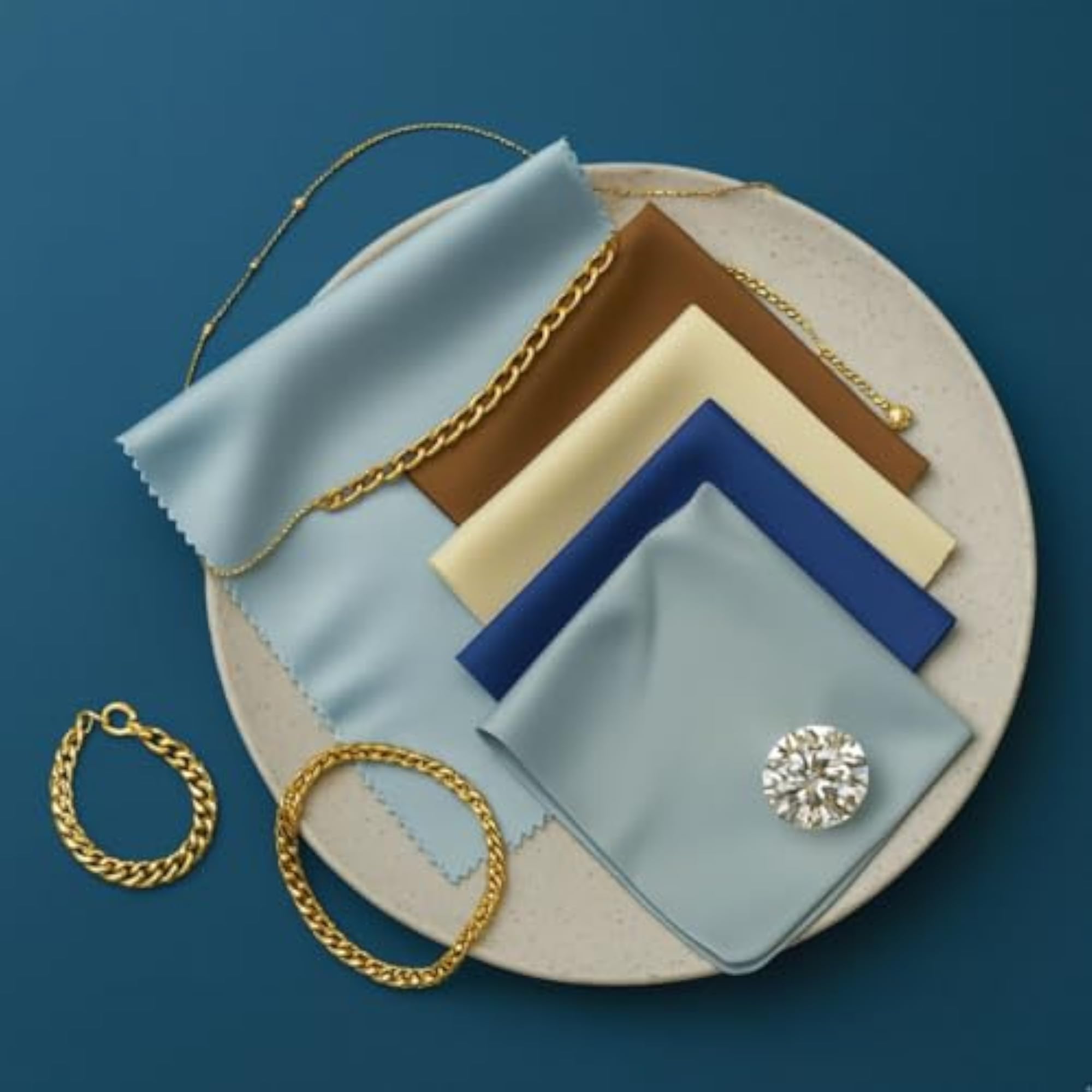 Premium Microfiber Jewelry Cleaning Cloth for Gold & Silver