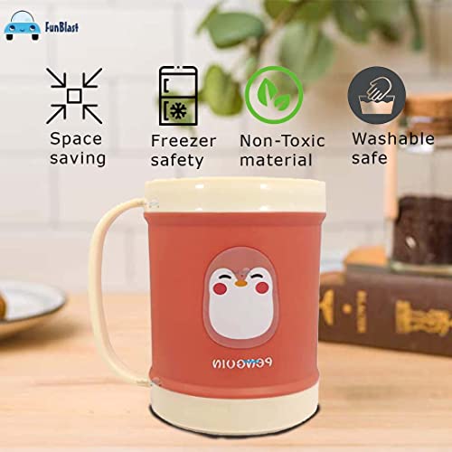 Image of FunBlast Milk Mug for Kids - Unbreakable Plastic Mug for Kids - Milk Drinking Cup for Kids, Cartoon Mugs for Boys, Mug for Girls - 450 ML (Pack of 1)