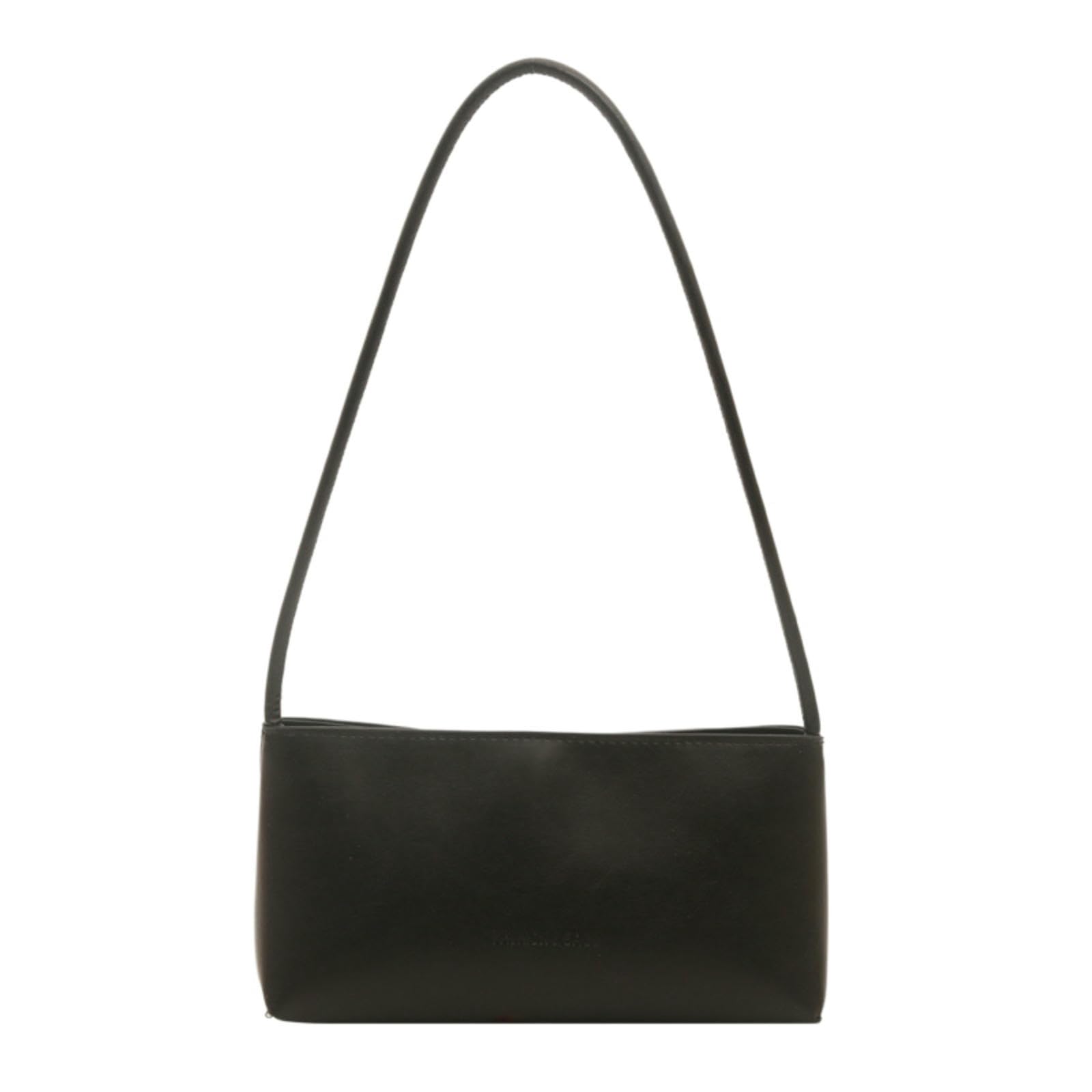 Sac femme noir haut de gamme à bandoulière polyvalent modèle niche style sous les aisselles