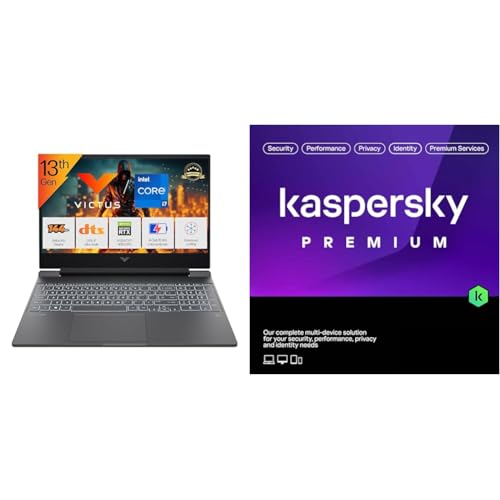 Image of HP Smartchoice Victus, 13th Gen i7-13620H, 6GB RTX 4050, 16GB DDR4(Upgradeable) 512GB SSD, 144Hz, 300nits, FHD, 15. + Kaspersky Premium 1 Device 1 Year (Physical Pack)