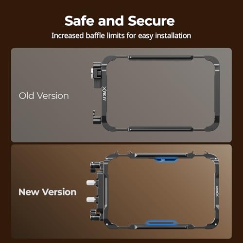Image of SMALLRIG Monitor Cage for Atomos Ninja V,Built-in NATO Rail and HDMI Cable Clamp Monitor Cage 2209