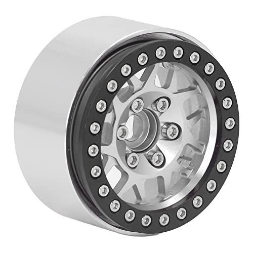 Cubo de roda RC de 1,9 polegadas, RC Beadlock Rim Usinagem CNC de condução estável Liga de alumínio