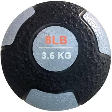 French Fitness Rubber Medicine Ball 4 lb (New) | Heavy-Duty Textured Exercise Ball for Strength, Endurance & Balance Training